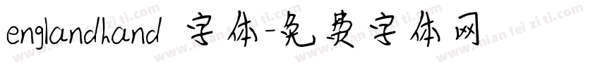 englandhand 字体字体转换